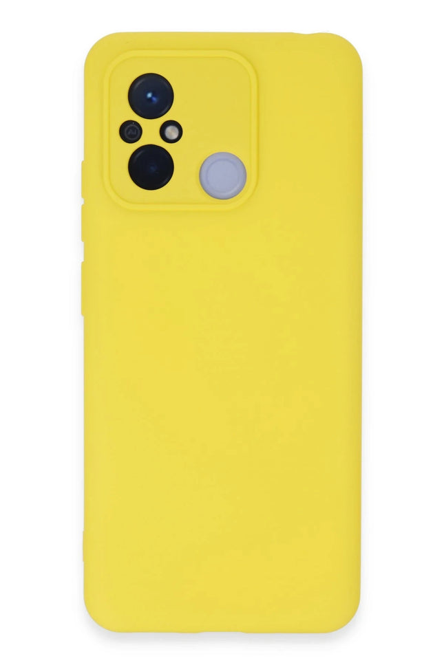 Xiaomi Redmi 12C Nano içi Kadife Silikon Kılıf - Sarı