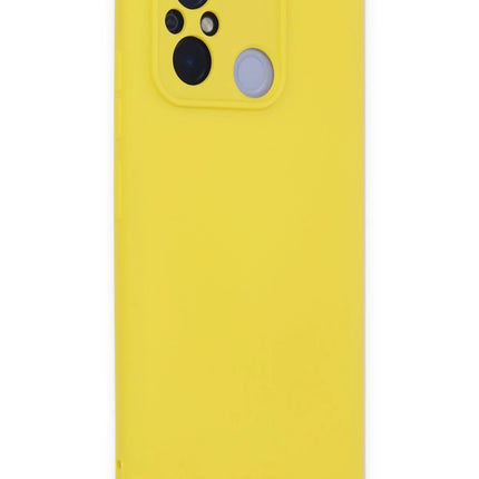 Xiaomi Redmi 12C Nano içi Kadife Silikon Kılıf - Sarı 2