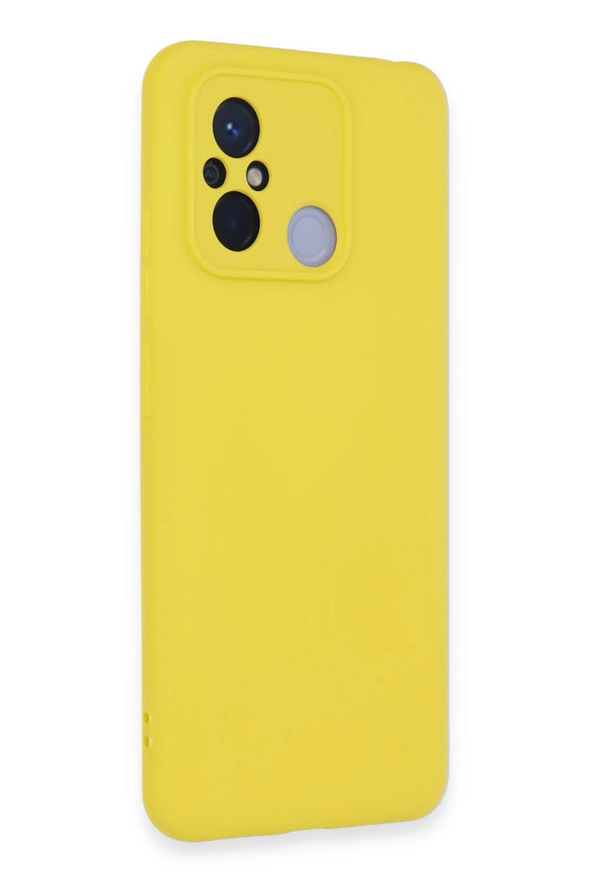 Xiaomi Redmi 12C Nano içi Kadife Silikon Kılıf - Sarı 2