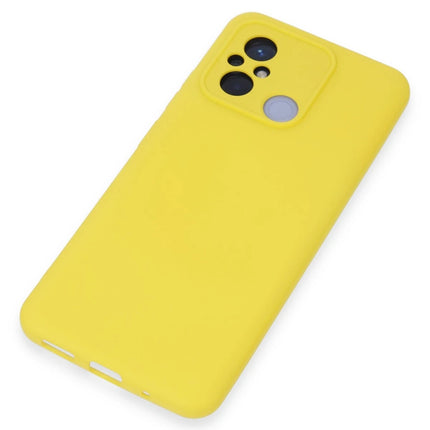 Xiaomi Redmi 12C Nano içi Kadife Silikon Kılıf - Sarı 4