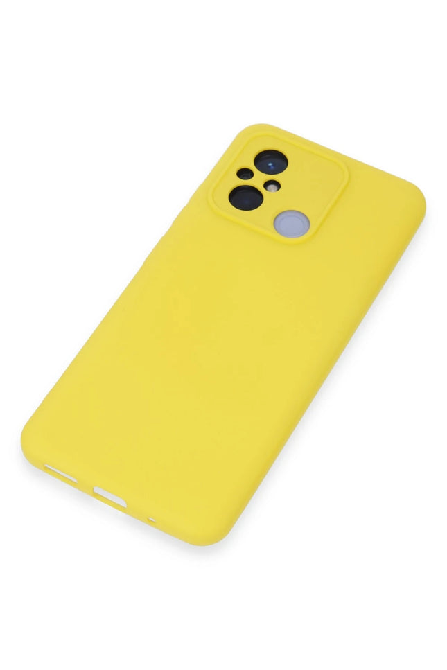 Xiaomi Redmi 12C Nano içi Kadife Silikon Kılıf - Sarı 4