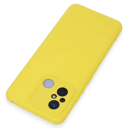 Xiaomi Redmi 12C Nano içi Kadife Silikon Kılıf - Sarı 3