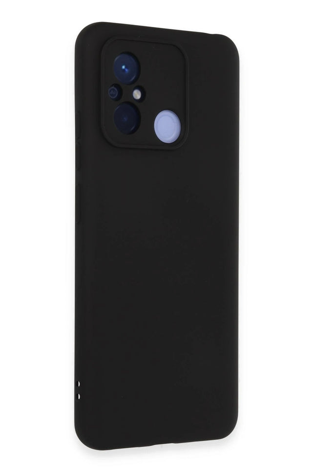 Xiaomi Redmi 12C Nano içi Kadife Silikon Kılıf - Siyah 2