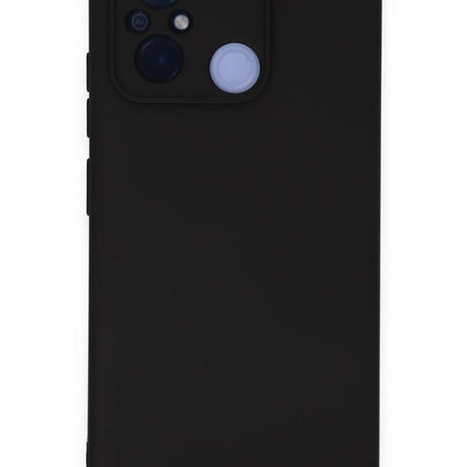 Xiaomi Redmi 12C Nano içi Kadife Silikon Kılıf - Siyah