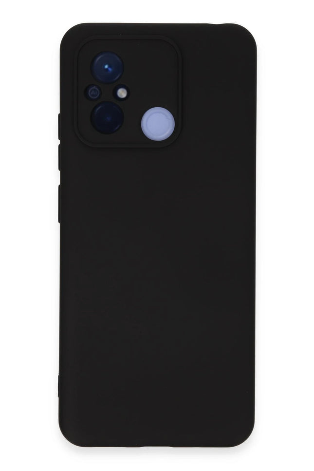 Xiaomi Redmi 12C Nano içi Kadife Silikon Kılıf - Siyah