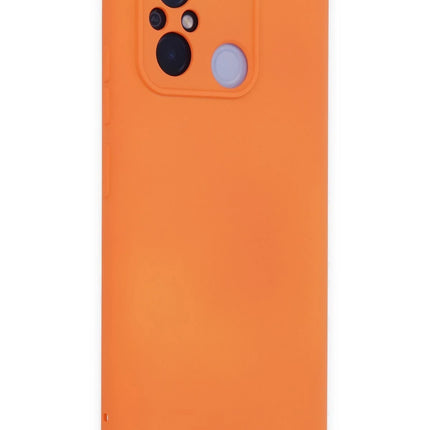 Xiaomi Redmi 12C Nano içi Kadife Silikon Kılıf - Turuncu 2