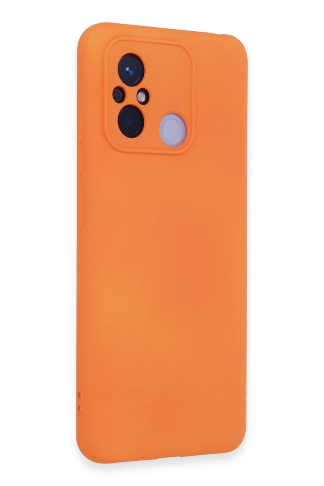 Xiaomi Redmi 12C Nano içi Kadife Silikon Kılıf - Turuncu 2