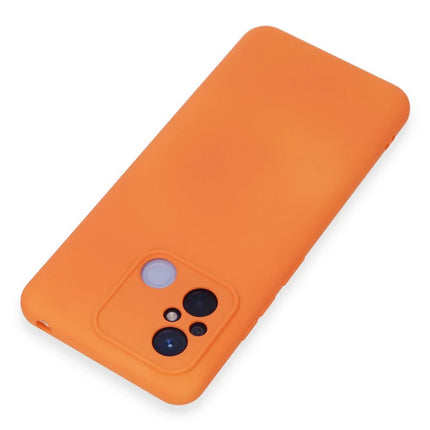 Xiaomi Redmi 12C Nano içi Kadife Silikon Kılıf - Turuncu 3