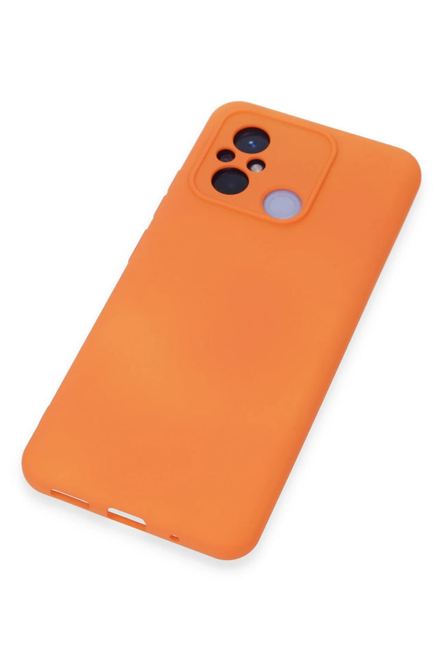 Xiaomi Redmi 12C Nano içi Kadife Silikon Kılıf - Turuncu 4