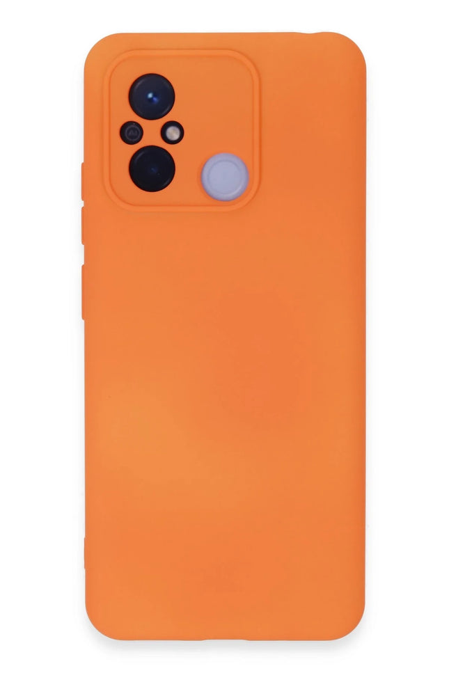 Xiaomi Redmi 12C Nano içi Kadife Silikon Kılıf - Turuncu