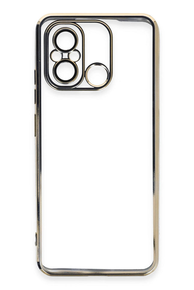 Xiaomi Redmi 12C Razer Lensli Silikon Kılıf - Gold 2