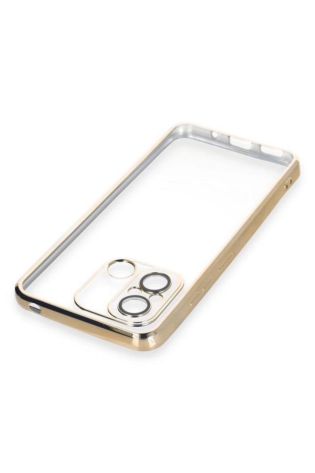 Xiaomi Redmi 12C Razer Lensli Silikon Kılıf - Gold 4