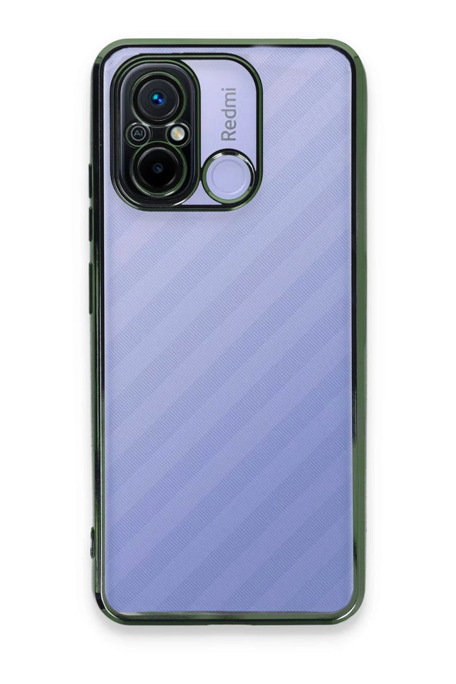 Xiaomi Redmi 12C Razer Lensli Silikon Kılıf - Yeşil