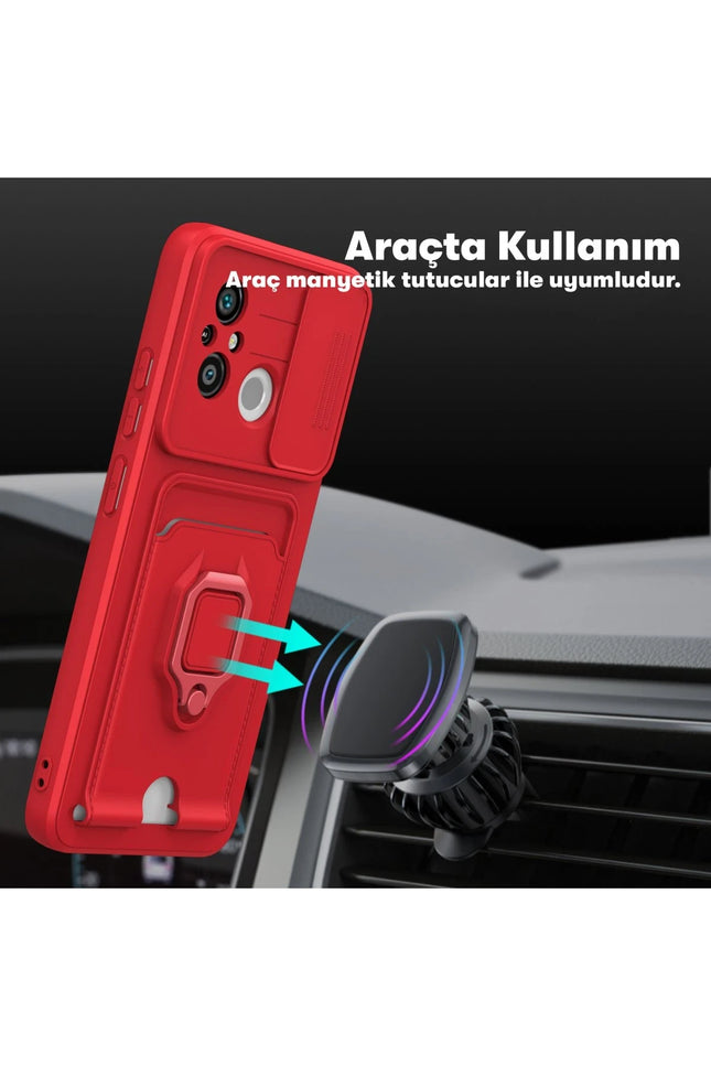 Xiaomi Redmi 12C Zuma Kartvizitli Yüzüklü Silikon Kılıf - Lacivert 3