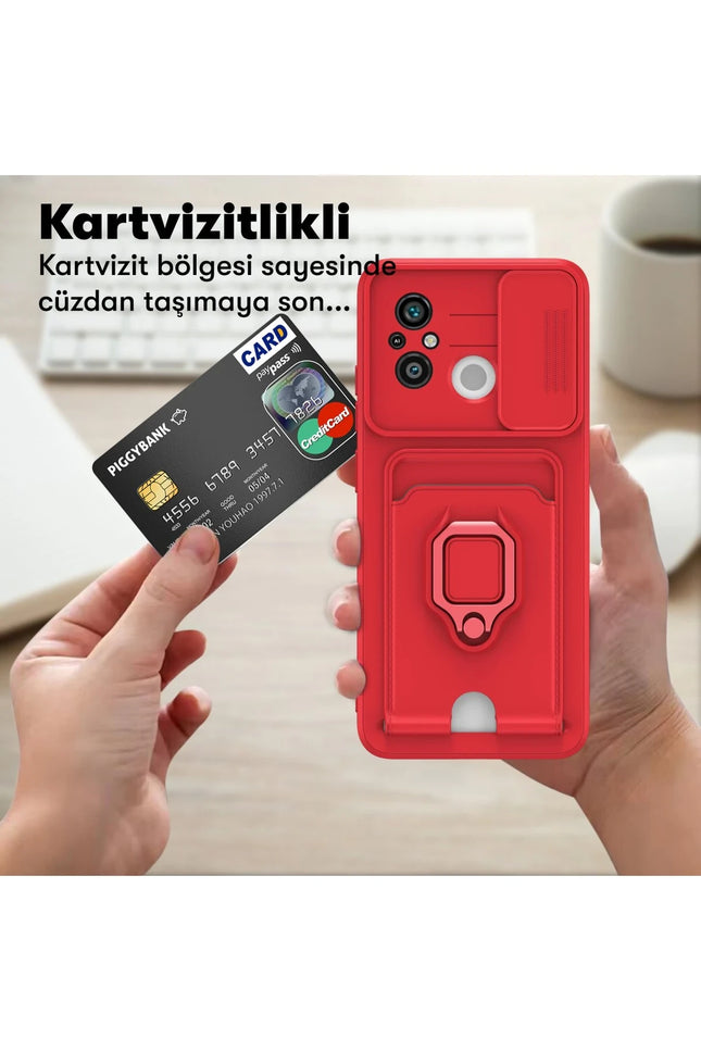 Xiaomi Redmi 12C Zuma Kartvizitli Yüzüklü Silikon Kılıf - Siyah 5