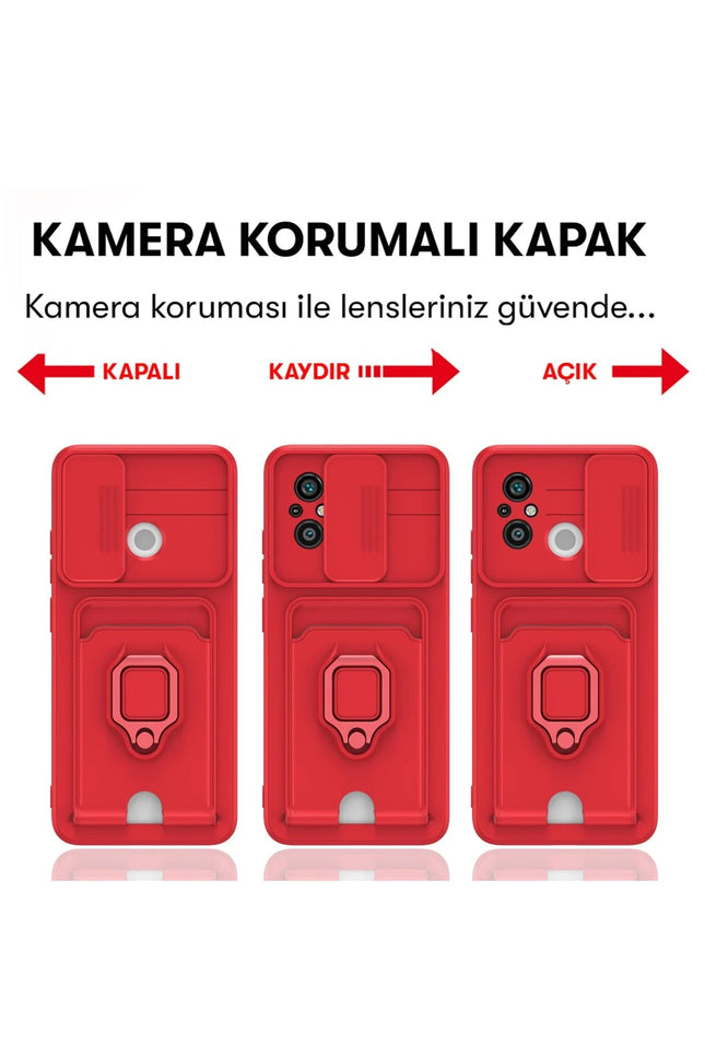 Xiaomi Redmi 12C Zuma Kartvizitli Yüzüklü Silikon Kılıf - Siyah 6