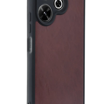 Xiaomi Redmi 13 4G Aras Deri Kapak Kılıf - Bordo 2