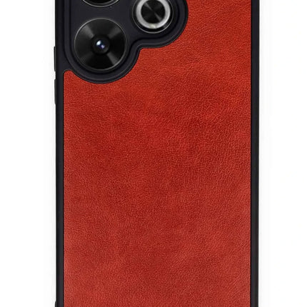 Xiaomi Redmi 13 4G Aras Deri Kapak Kılıf - Kırmızı