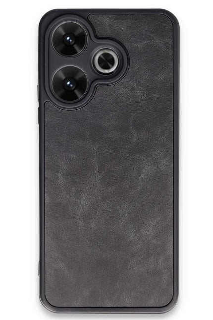 Xiaomi Redmi 13 4G Aras Deri Kapak Kılıf - Siyah
