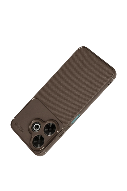 Xiaomi Redmi 13 4G Auto Focus Karbon Kapak Kılıf - Kahverengi 2