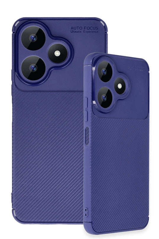 Xiaomi Redmi 13 4G Auto Focus Karbon Kapak Kılıf - Lacivert 3
