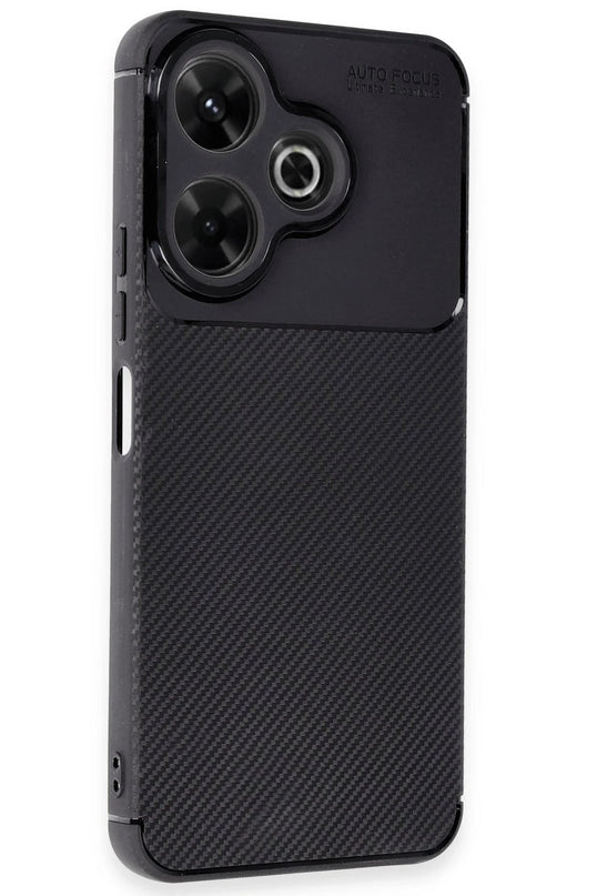Xiaomi Redmi 13 4G Auto Focus Karbon Kapak Kılıf - Siyah 2