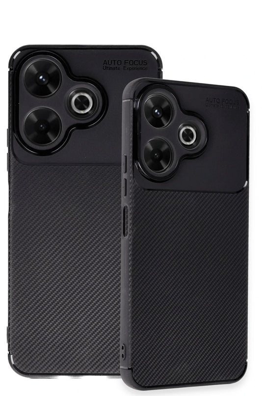 Xiaomi Redmi 13 4G Auto Focus Karbon Kapak Kılıf - Siyah 3