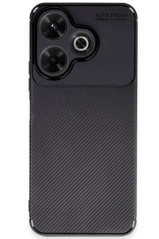 Xiaomi Redmi 13 4G Auto Focus Karbon Kapak Kılıf - Siyah 4