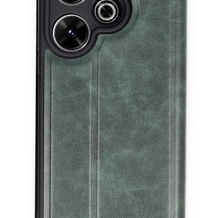 Xiaomi Redmi 13 4G Flip Cover Kılıf - Koyu Yeşil