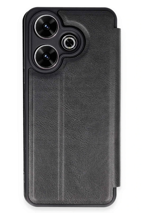 Xiaomi Redmi 13 4G Flip Cover Kılıf - Siyah