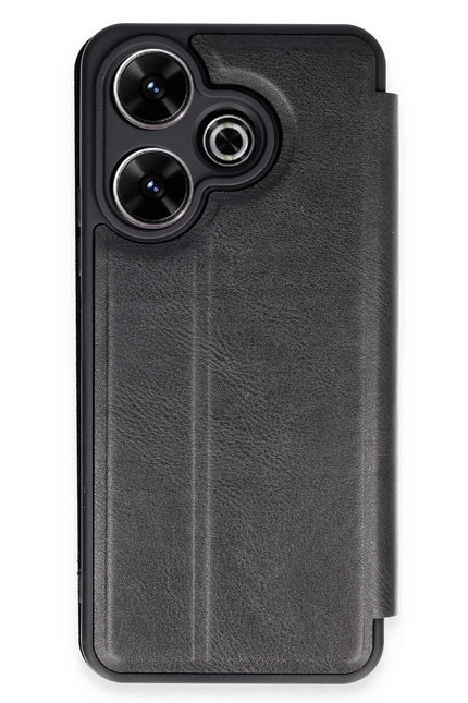 Xiaomi Redmi 13 4G Flip Cover Kılıf - Siyah