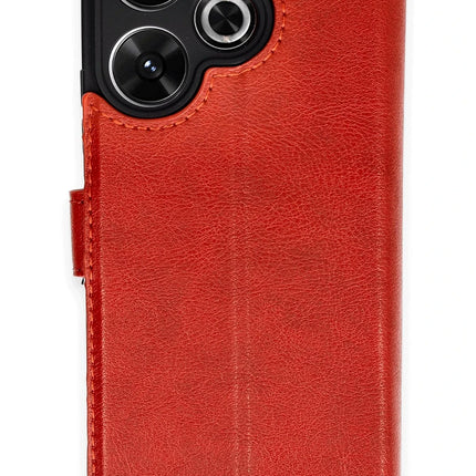 Xiaomi Redmi 13 4G Trend S Plus Kapaklı Kılıf - Kırmızı