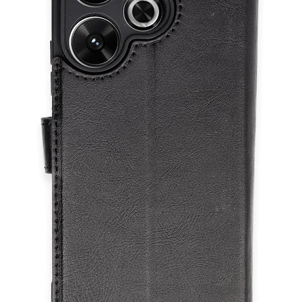 Xiaomi Redmi 13 4G Trend S Plus Kapaklı Kılıf - Siyah