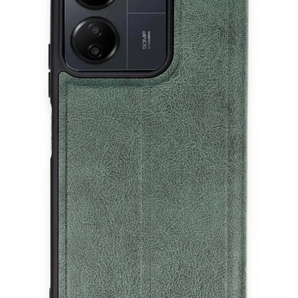 Xiaomi Redmi 13C Flip Cover Kılıf - Koyu Yeşil