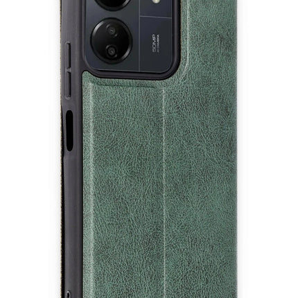 Xiaomi Redmi 13C Flip Cover Kılıf - Koyu Yeşil 2