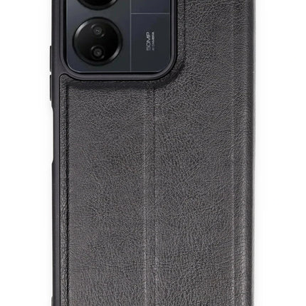 Xiaomi Redmi 13C Flip Cover Kılıf - Siyah