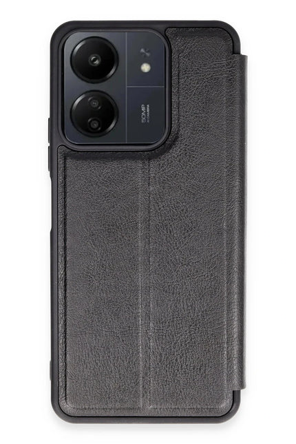 Xiaomi Redmi 13C Flip Cover Kılıf - Siyah