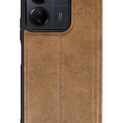 Xiaomi Redmi 13C Flip Cover Kılıf - Taba