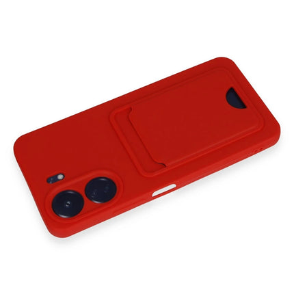 Xiaomi Redmi 13C Kelvin Kartvizitli Silikon Kılıf - Kırmızı 3