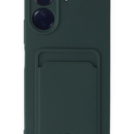 Xiaomi Redmi 13C Kelvin Kartvizitli Silikon Kılıf - Koyu Yeşil