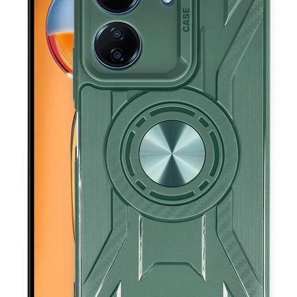 Xiaomi Redmi 13C Lincoln Silikon Kılıf - Koyu Yeşil
