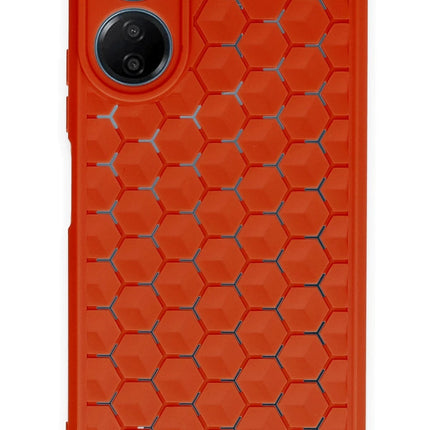 Xiaomi Redmi 13C Petek Silikon Kapak Kılıf - Kırmızı