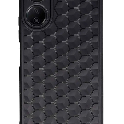 Xiaomi Redmi 13C Petek Silikon Kapak Kılıf - Siyah