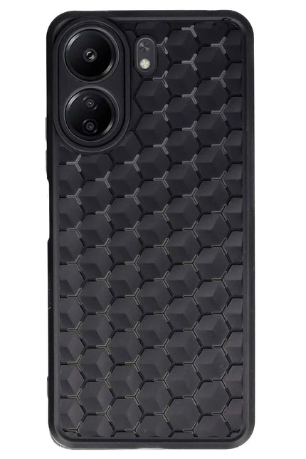 Xiaomi Redmi 13C Petek Silikon Kapak Kılıf - Siyah