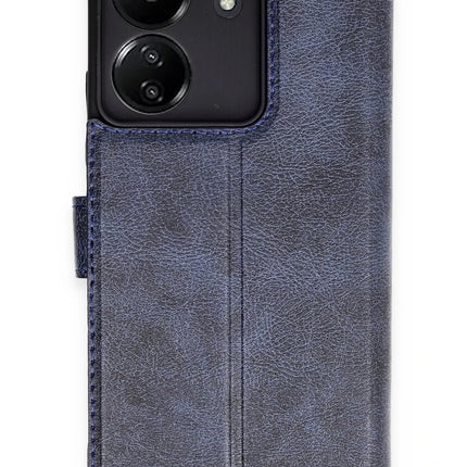 Xiaomi Redmi 13C Trend S Plus Kapaklı Kılıf - Lacivert