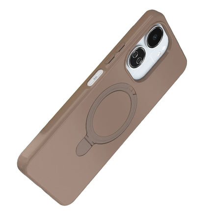 Xiaomi Redmi 13C Regal Magsafe Standlı Kapak Kılıf - Çöl Titanyum 4