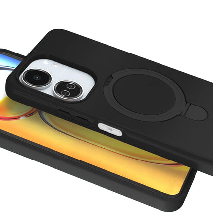 Xiaomi Redmi 13C Regal Magsafe Standlı Kapak Kılıf - Siyah 3
