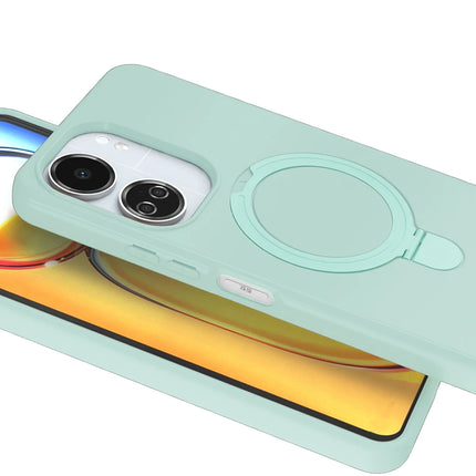 Xiaomi Redmi 13C Regal Magsafe Standlı Kapak Kılıf - Su Yeşili 3
