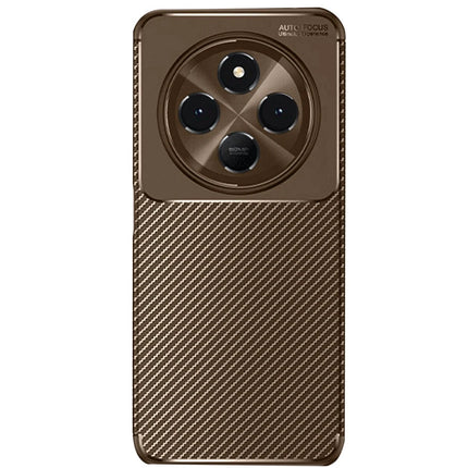 Xiaomi Redmi 14C Auto Focus Karbon Kapak Kılıf - Kahverengi