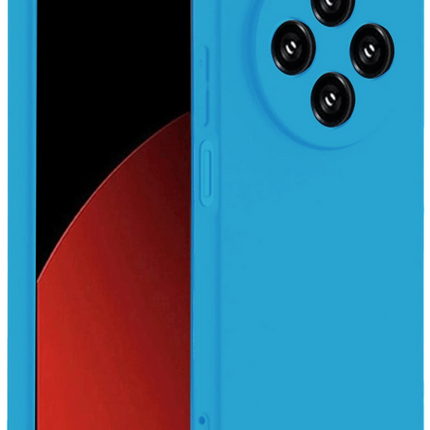 Xiaomi Redmi 14C Nano içi Kadife Silikon Kılıf - Mavi